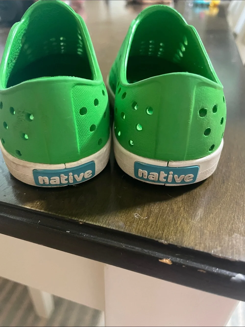 Native Kids Water Shoes in Bright Green